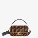 BAGUETTE sheepskin bag Brown High