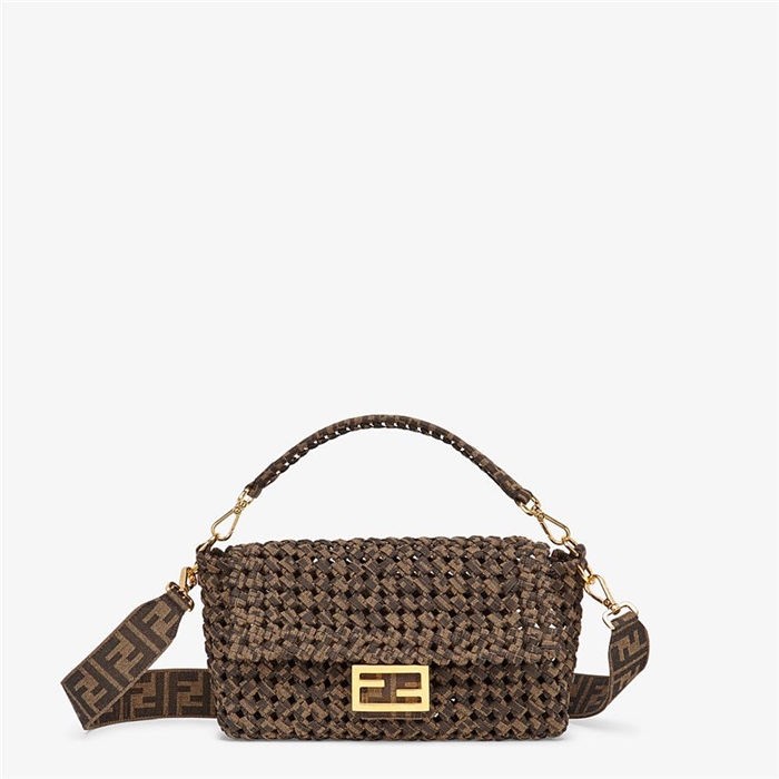 BAGUETTE Jacquard fabric interlace bag High