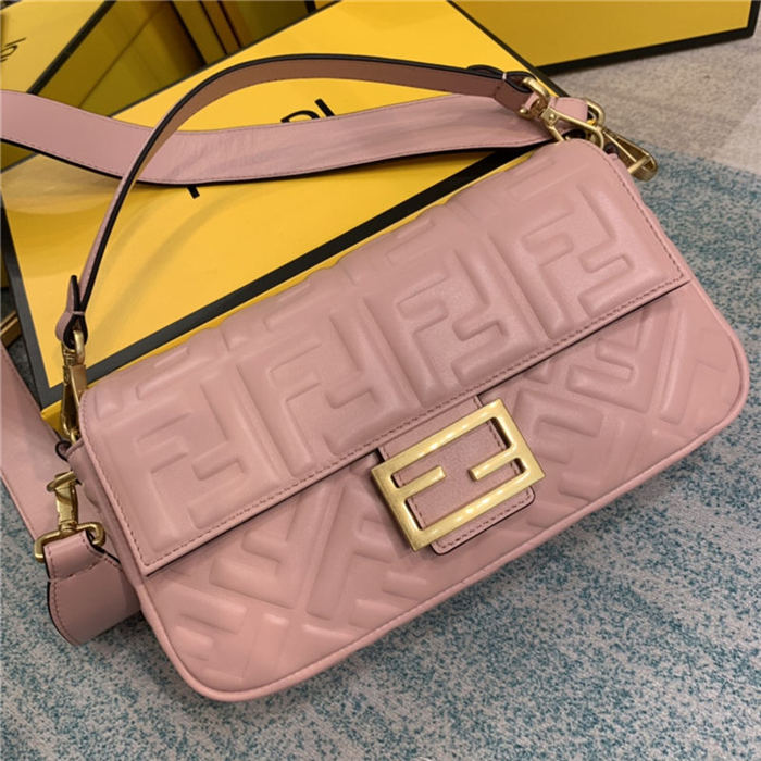 BAGUETTE nappa leather bag Pink High