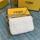 MINI BAGUETTE leather bag White High