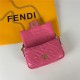 MINI BAGUETTE leather bag pink High