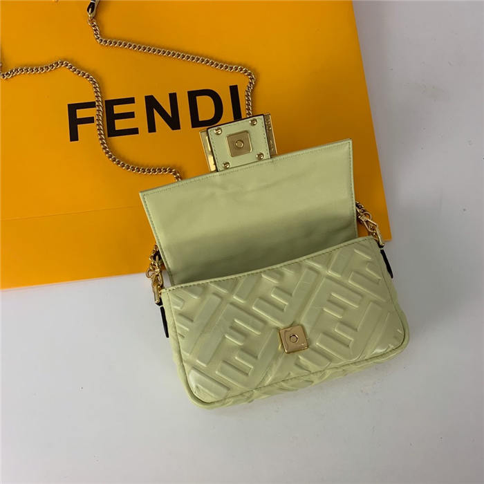 MINI BAGUETTE leather bag green High