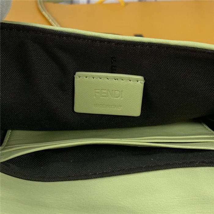 MINI BAGUETTE leather bag green High