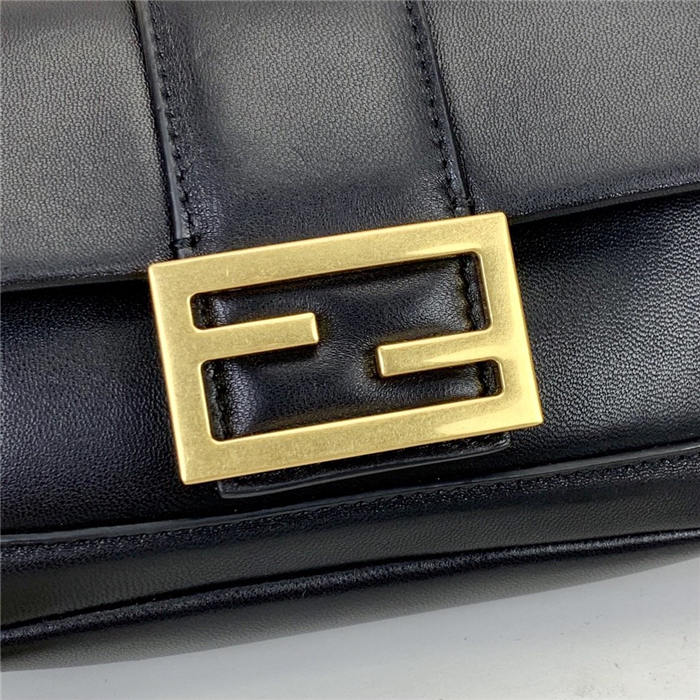 MINI BAGUETTE CHAIN nappa leather bag Black High