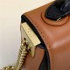 MINI BAGUETTE CHAIN nappa leather bag Brown and black High