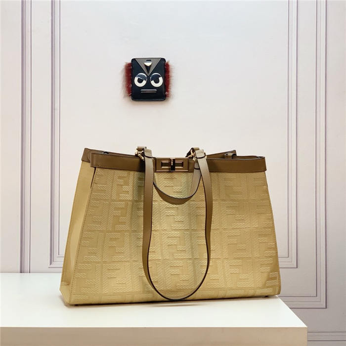 PEEKABOO X-TOTE canvas bag Beige High