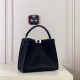 PEEKABOO X-LITE MEDIUM leather bag Black High