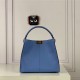 PEEKABOO X-LITE MEDIUM leather bag Blue High