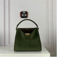 PEEKABOO X-LITE MEDIUM leather bag Green High