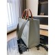 MEDIUM Fendi SUNSHINE Leather Shopper Grey-II High