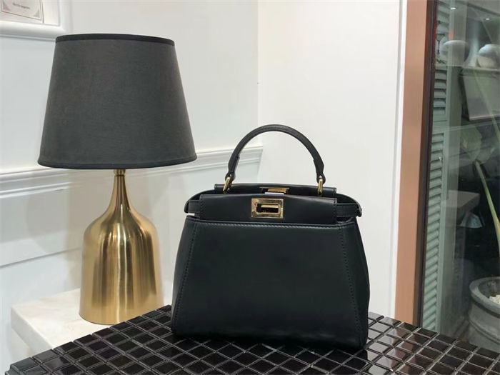 PEEKABOO ICONIC MINI leather bag Black High