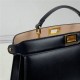 PEEKABOO ISEEU EAST-WEST leather bag Black High