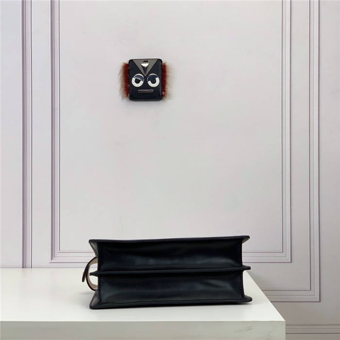 PEEKABOO ISEEU EAST-WEST leather bag Black High