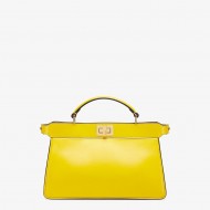 PEEKABOO ISEEU EAST-WEST leather bag Yellow High