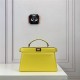 PEEKABOO ISEEU EAST-WEST leather bag Yellow High