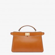 PEEKABOO ISEEU EAST-WEST leather bag Brown High