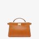 PEEKABOO ISEEU EAST-WEST leather bag Brown High