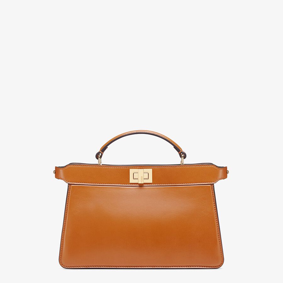 PEEKABOO ISEEU EAST-WEST leather bag Brown High