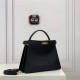 PEEKABOO ISEEU MEDIUM leather bag Black High