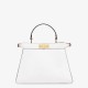 PEEKABOO ISEEU MEDIUM leather bag White High