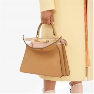 PEEKABOO ISEEU MEDIUM leather bag Beige High