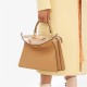 PEEKABOO ISEEU MEDIUM leather bag Beige High