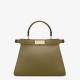 PEEKABOO ISEEU MEDIUM leather bag Green High