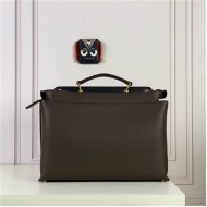 PEEKABOO ICONIC ESSENTIAL calfskin bag Brown High