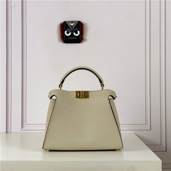 PEEKABOO ICONIC ESSENTIALLY Cuoio Romano leather bag Beige High