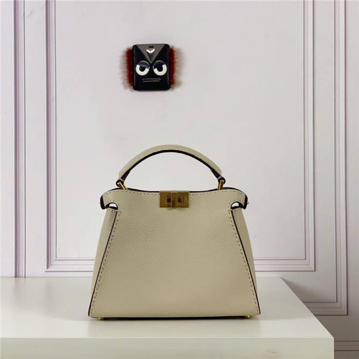 PEEKABOO ICONIC ESSENTIALLY Cuoio Romano leather bag Beige High