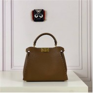 PEEKABOO ICONIC ESSENTIALLY Cuoio Romano leather bag Brown High