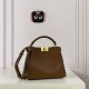 PEEKABOO ICONIC ESSENTIALLY Cuoio Romano leather bag Brown High