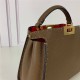 PEEKABOO ICONIC ESSENTIALLY Cuoio Romano leather bag Brown High