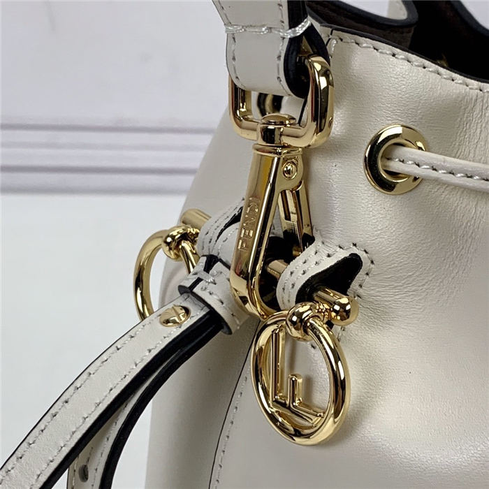 MON TRESOR White leather mini-bag High