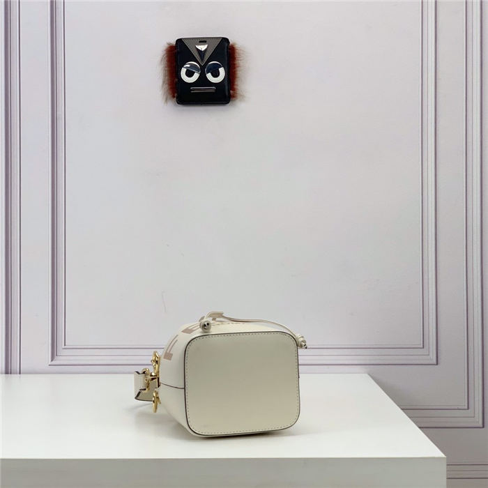 MON TRESOR White leather mini-bag High