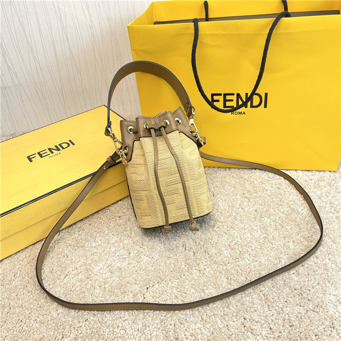 MON TRESOR Beige raffia mini bag High