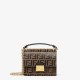 KAN U SMALL Brown leather mini-bag High