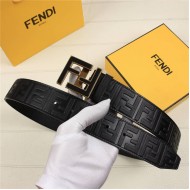 Fendi FF Leather Belt 38mm FF Buckle High