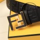 Fendi FF Leather Belt 38mm FF Buckle High