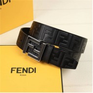 Fendi FF Leather Belt 38mm FF Buckle High