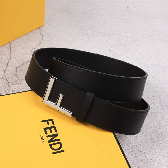 Fendi Leather Belt 38mm F Buckle High