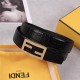 Fendi Crocodile Belt 35mm Baguette Buckle High