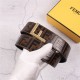 Fendi Leather Belt 38mm F Buckle High