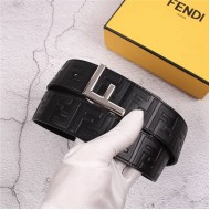 Fendi Leather Belt 38mm F Buckle High