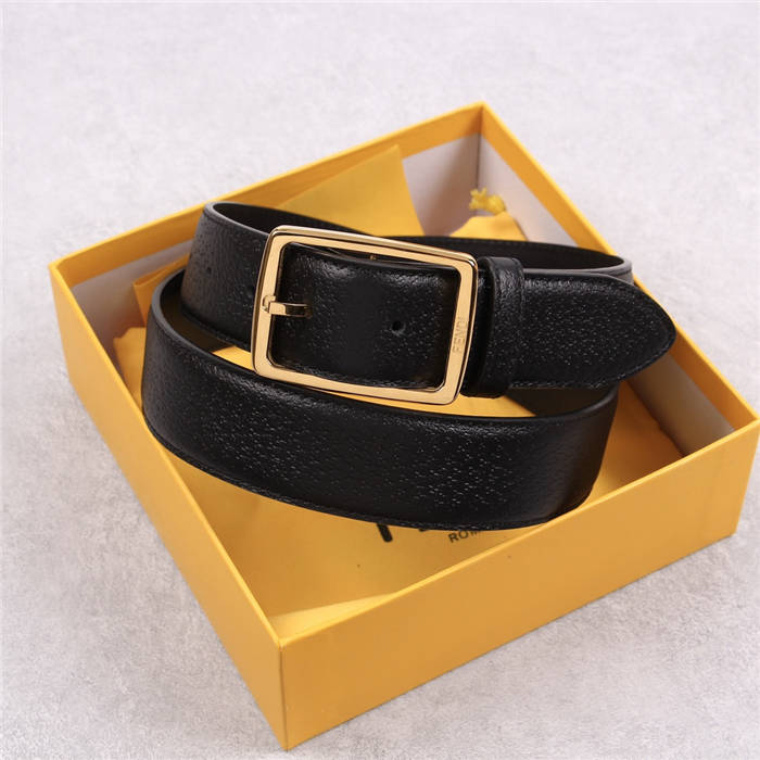 Fendi Leather Belt 35mm Pin Buckle High