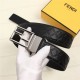 Fendi FF Leather Belt 38mm Baguette Buckle High