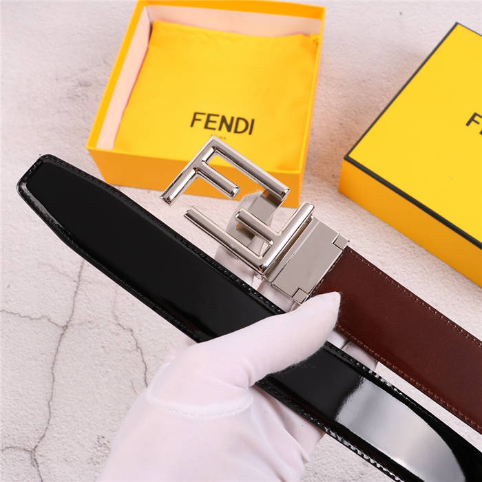 Fendi Shiny Reversible Belt 35mm FF Buckle High