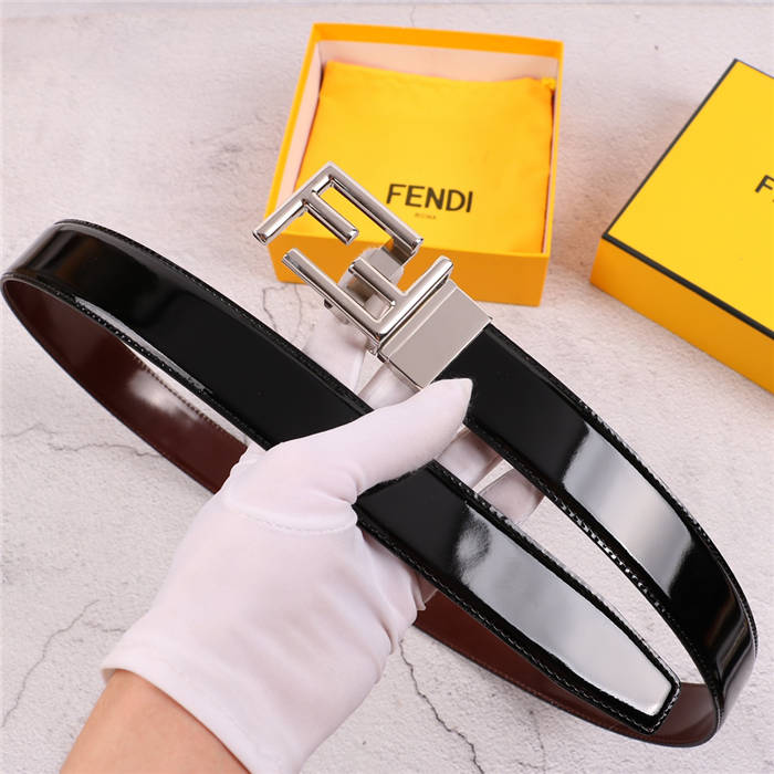 Fendi Shiny Reversible Belt 35mm FF Buckle High