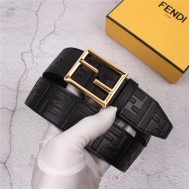 Fendi FF Leather Belt 38mm Baguette Buckle High