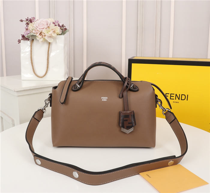 Fendi BY THE WAY MEDIUM Brown leather Boston bag